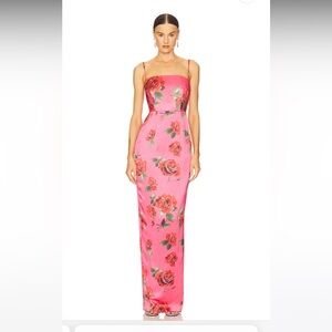 SAU LEE Sofia Dress in Pink Multi